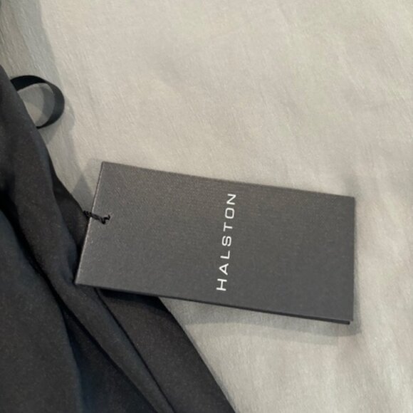 NWT - Halston Cowlneck Satin Dress - Picture 4 of 4